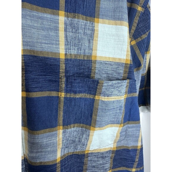 ROWM Shirt Mens XL Casual Pocket Button Down Short Sleeve Lot of 2 plaid - Picture 6 of 16